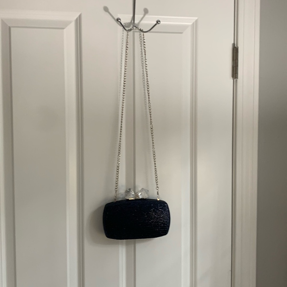 Beautiful dark blue sequin purse only used once!